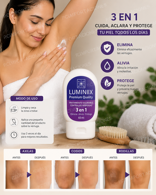 LUMINIIX - Eliminador de Verrugas SIN DOLOR - 60 ml